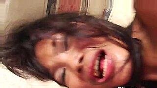asian girl with hairy pussy fingered sucking guy cock fucked on the mattress