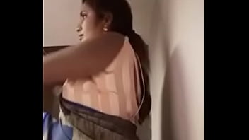 desi indian mom removing saree bra watching bylittle son