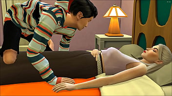 mom son share bed sleeping sex