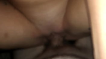 huge boob lady gets on bus in see thru top and braless