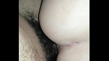 hybby playing with wifes hairy pussy