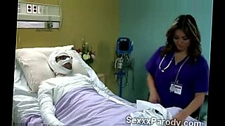 hot ebony nurse nadia gets plenty of cum samples